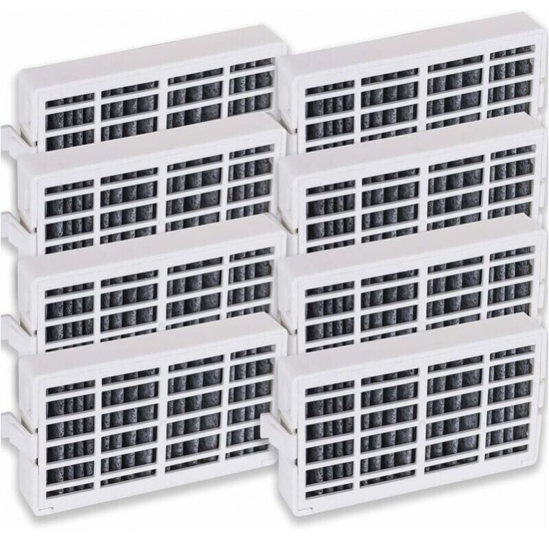 foto del prodotto confezione da 8 filtri deodoranti per frigorifero whirlpool whirlpool w10311524 raf1180, filtro a carbone attivo adatto per whirlpool w10311524