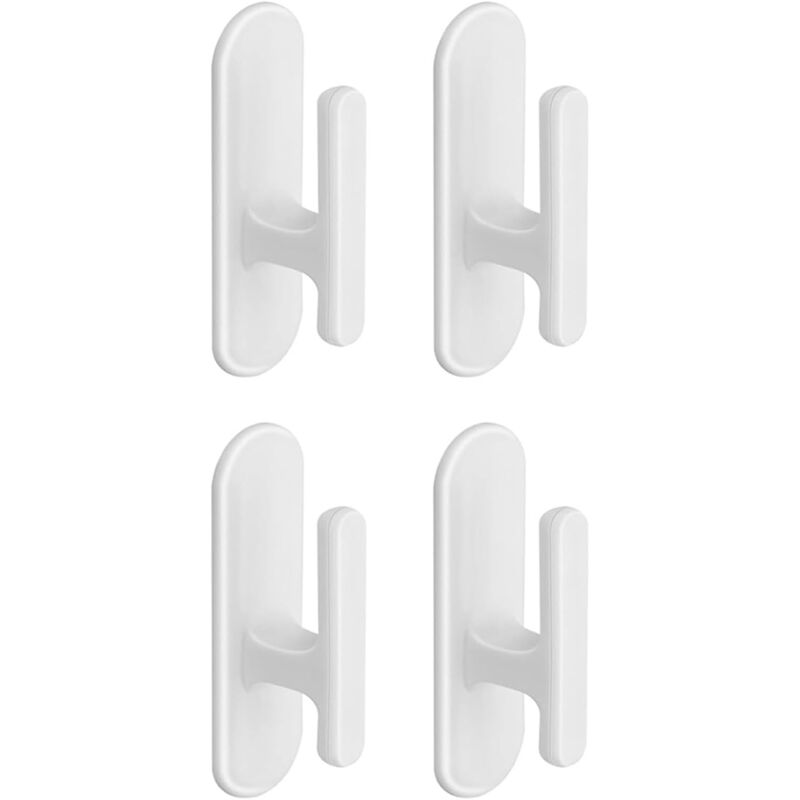 foto del prodotto confezione da 8 ganci autoadesivi per cordini per tende a rullo, per supporti per cordini per tende a rullo, per tende a rullo in corda sollbry