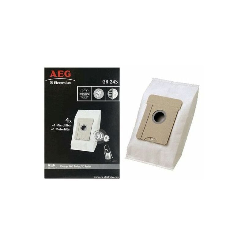 foto del prodotto confezione di 4 sacchetti 2 filtri aspirapolvere aeg 43501973023372013277
