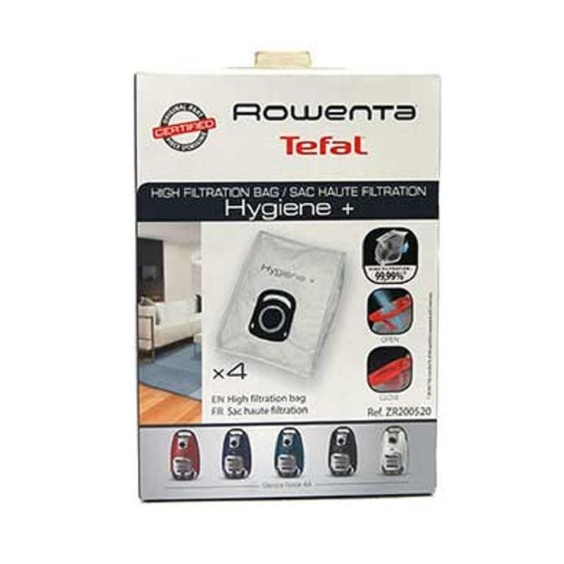 foto del prodotto confezione di 4 sacchetti alto filtraggio igenici aspirapolvere rowenta 2554003662894850313