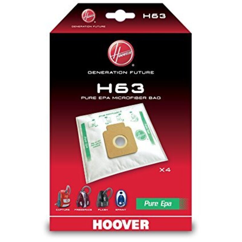 foto del prodotto confezione di 4 sacchetti pure hepa - aspirapolvere hoover 366203663774033901