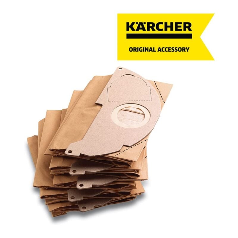 foto del prodotto confezione di 5 sacchetti di carta aspirapolvere k rcher 295083