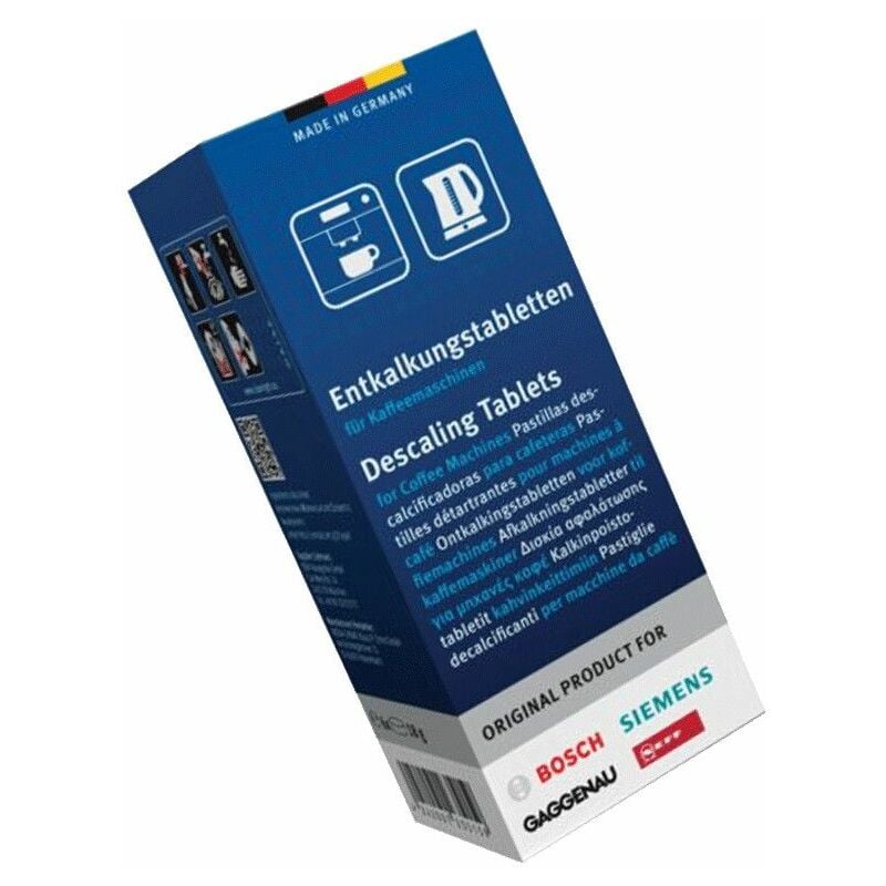 foto del prodotto confezione di 6 pastiglie anticalcare originale macchina da caff , caffettiera bosch 2803685366363669663