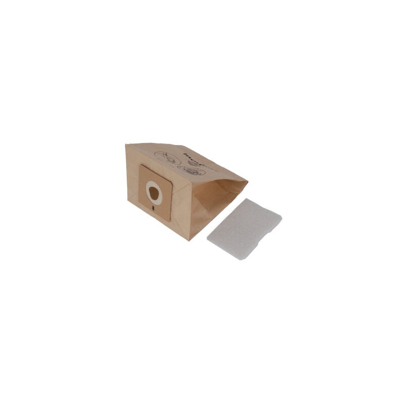 foto del prodotto confezione di 6 sacchetti 1 filtro aspirapolvere moulinex 53529