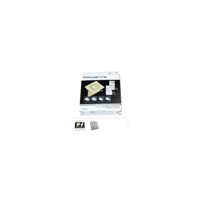 foto del prodotto confezione di 6 sacchetti 1 filtro aspirapolvere moulinex 535293662894843070