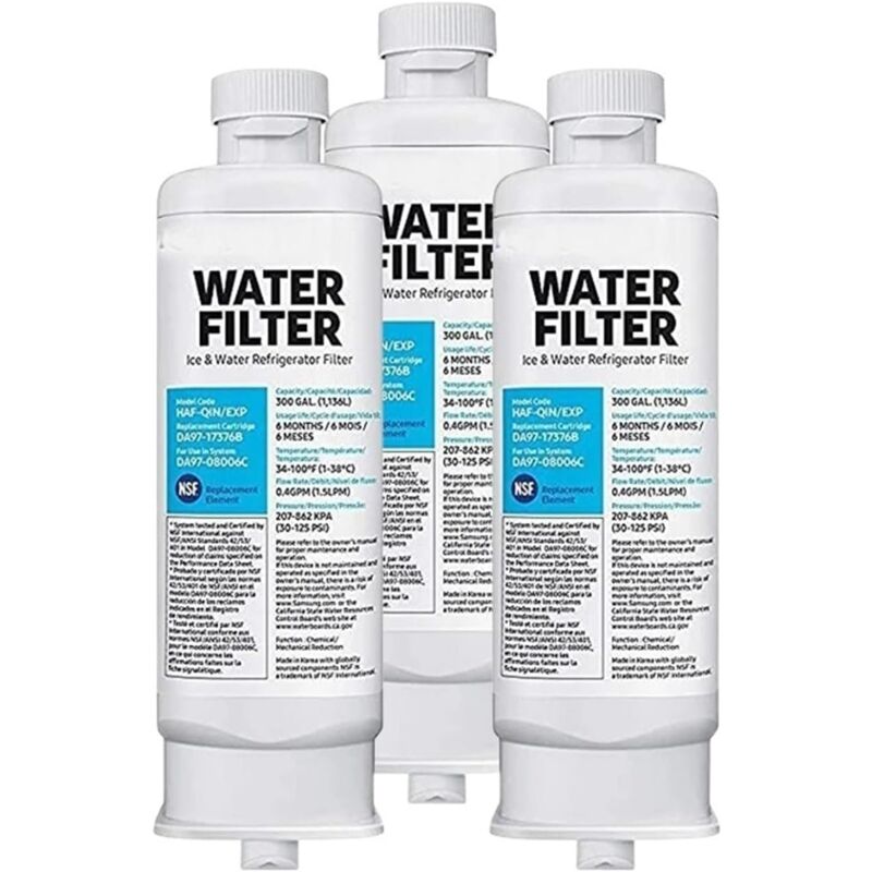 foto del prodotto confezione di filtri per l acqua di ricambio per frigorifero samsung da97 17376b da97 08006c haf qin haf qin exp