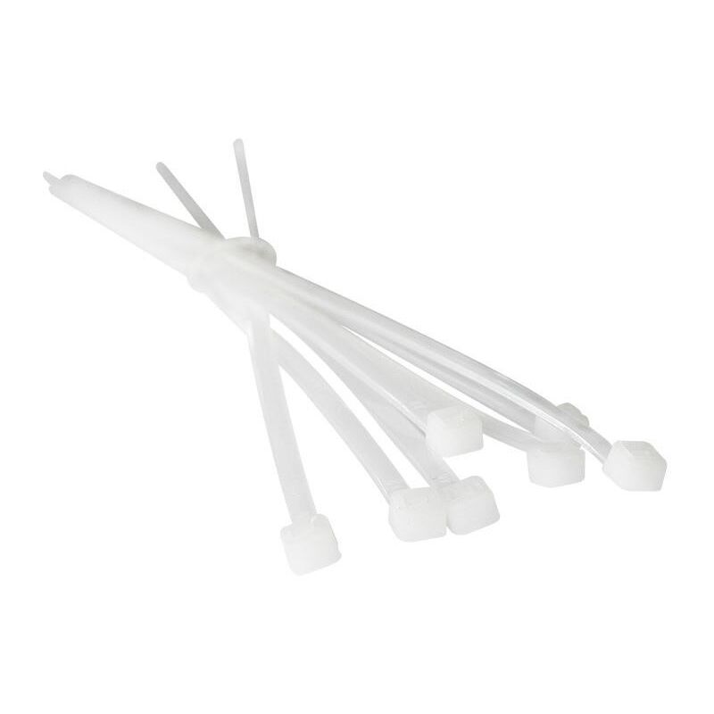 foto del prodotto confezione fascette in nylon bianco