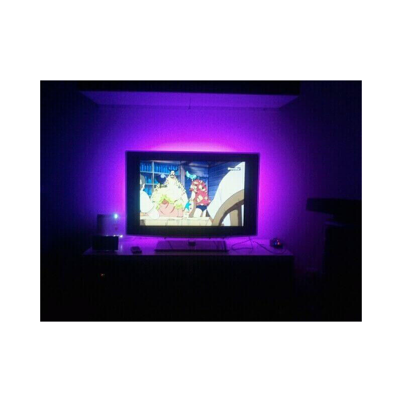 foto del prodotto confezione led retroilluminazione per tv 2 x 90 cm usb con telecomando e controllo musica