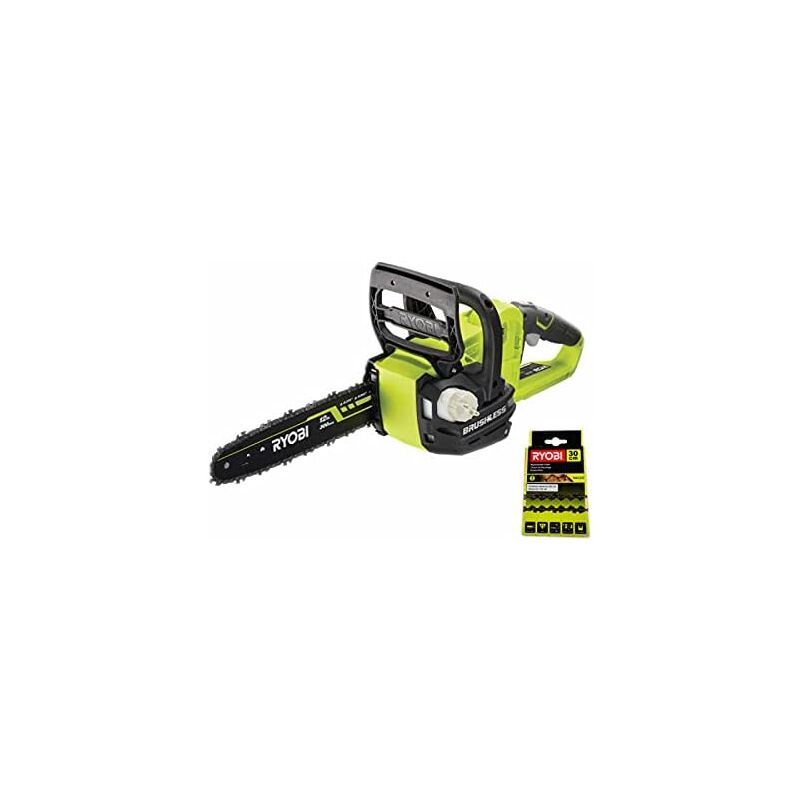 foto del prodotto confezione motosega 18v oneplus ocs1830 catena 30cm rac227 ryobi