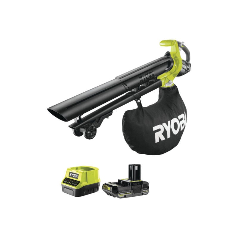 foto del prodotto confezione obv18 vac blower 18v oneplus brushless 1 batteria 2.0ah 1 caricatore rapido ryobi