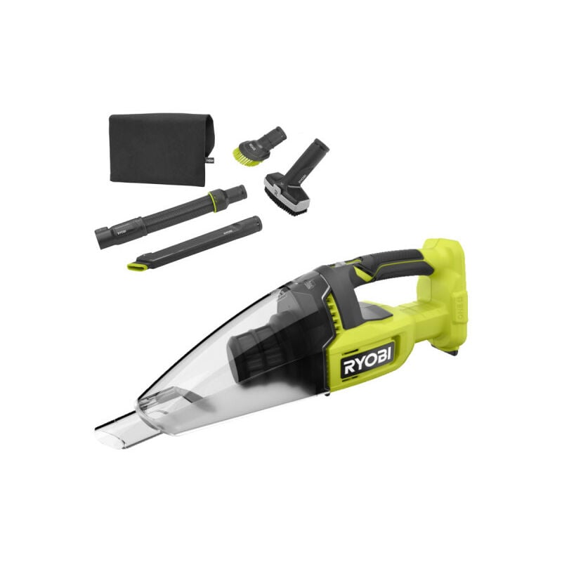 foto del prodotto confezione ryobi aspiratore manuale rhv18 0 18v oneplus 600ml senza batteria e caricabatterie kit di 6 accesso