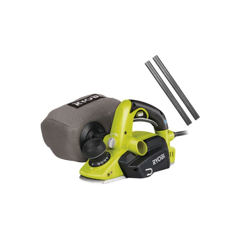 foto del prodotto confezione ryobi pialla elettrica epn6082chg 600w 82mm set di 2 coltelli monouso in metallo duro pb82a2