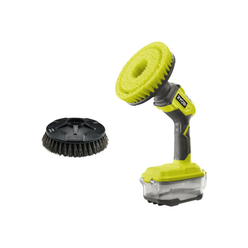 foto del prodotto confezione ryobi spazzola elettrica r18cps 0 18v oneplus senza batteria e caricatore testina rakscrubh superfi