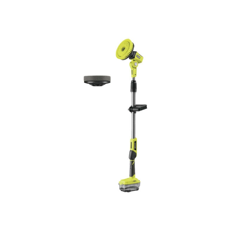 foto del prodotto confezione ryobi spazzola telescopica motorizzata r18tps 0 18v oneplus senza batteria e caricatore disco in schi