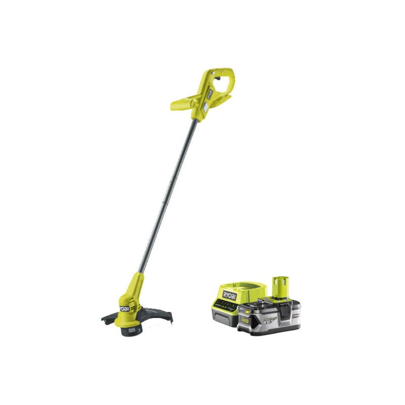 foto del prodotto confezione ryobi tagliabordi - tagliabordi 18v oneplus ry18lt23a-0 - 1 batteria 4.0ah - 1 caricabatterie rapido rc18120-