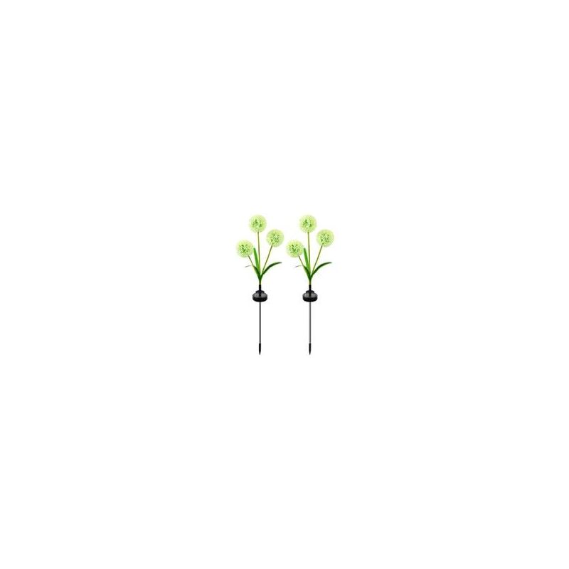foto del prodotto confezioni di luci solari da giardino a forma di dente di leone modalit di funzionamento per vialetti e cortili