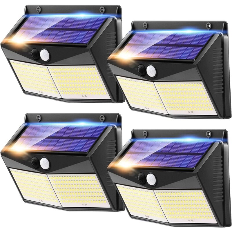 foto del prodotto confezioni di luci solari per esterni, 248 led 1500 lm luci solari per esterni, luci solari da giardino per esterni super luminose a 270 ,