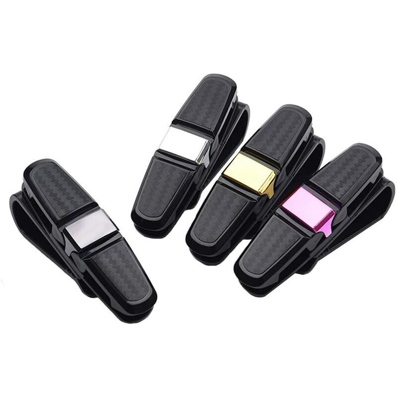 foto del prodotto confezioni di portaocchiali parasole per auto, portaocchiali per auto, portaocchiali parasole con clip, clip per occhiali parasole per auto, clip per