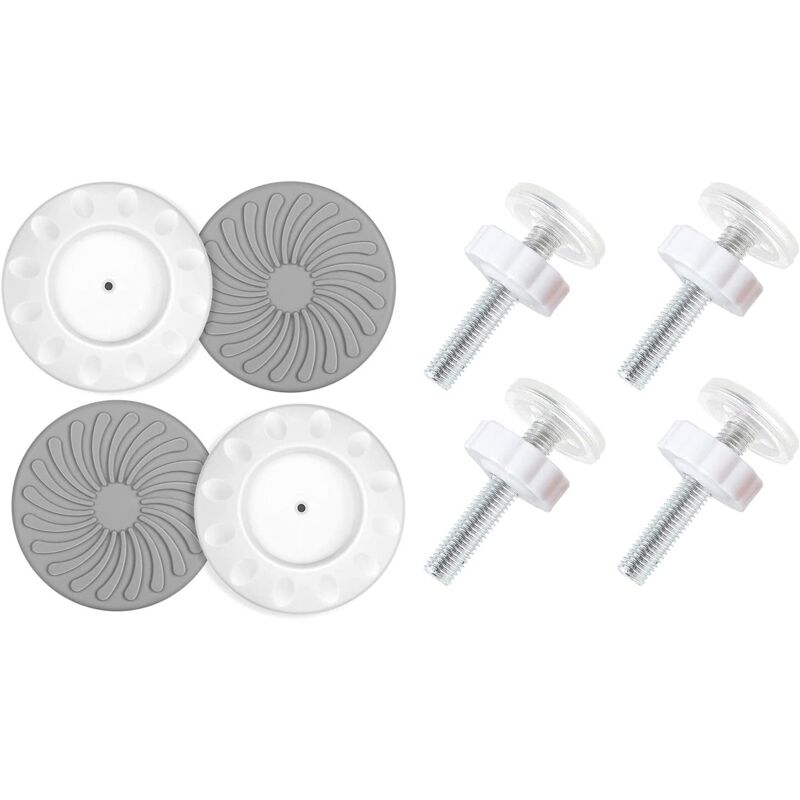 foto del prodotto confezioni di protezioni da parete per la sicurezza dei bambini montate a pressione, barre filettate, tamponi di sicurezza per bambini per porte