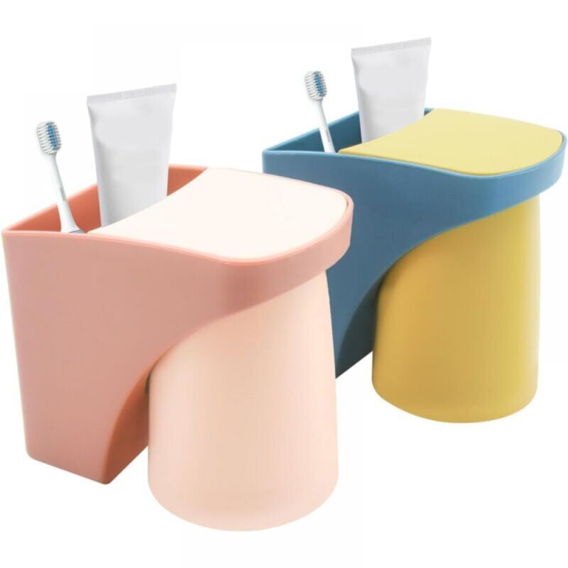 foto del prodotto confezioni porta spazzolini senza foratura, porta spazzolini senza foratura, porta spazzolini con tazza magnetica, porta spazzolini elettrici per la
