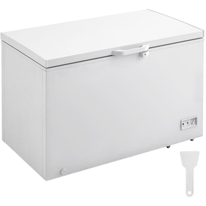 foto del prodotto congelatore orizzontale capacit 12,8 piedi cubi, 4 cestelli rimovibili, regolazione della temperatura a 7 livelli, luce led, 6 ruote, coperchio