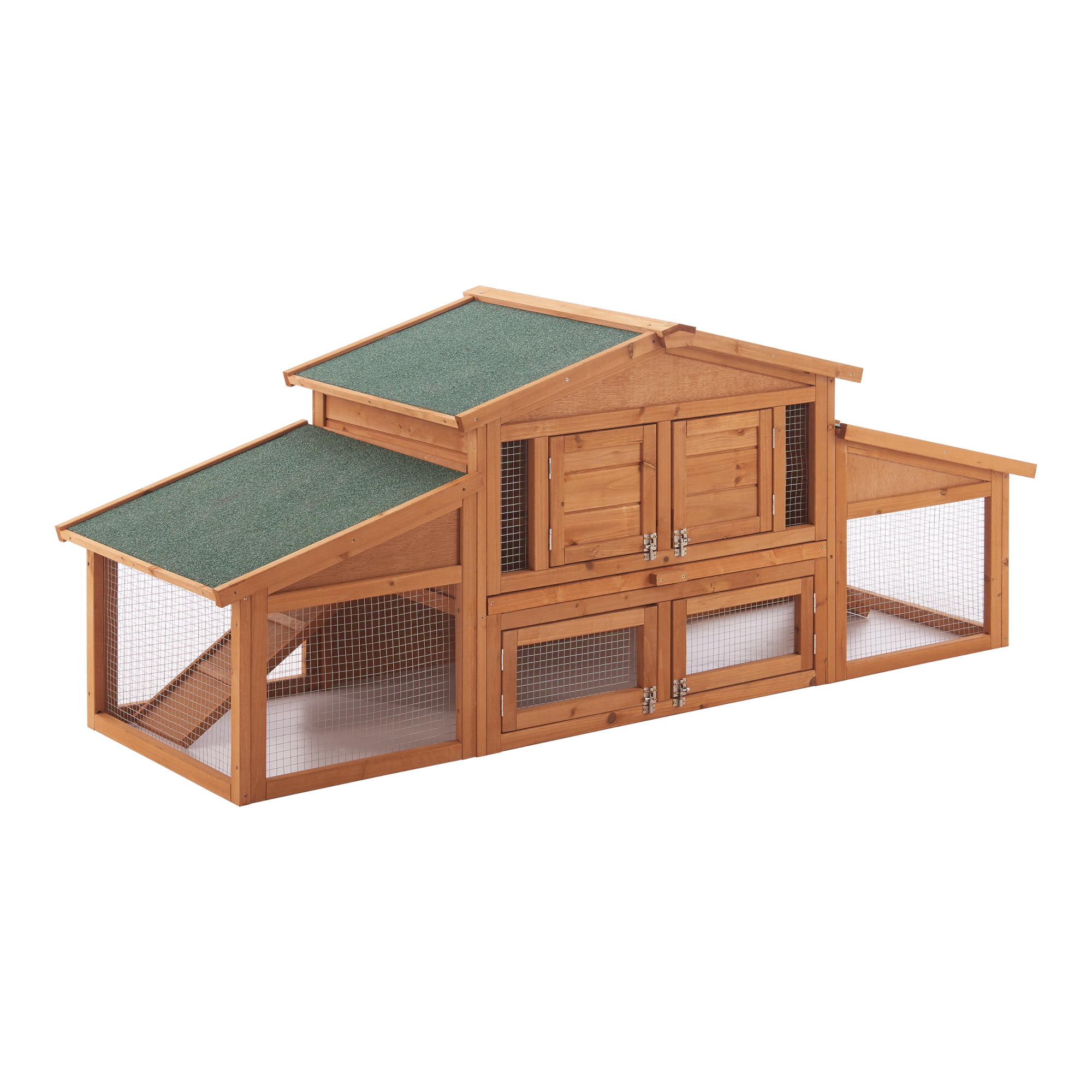 foto del prodotto conigliera 39 schmitten 39 coperta con tettuccio impermeabile axlxp 72 x 180 x 62 cm struttura in legno en.casa 