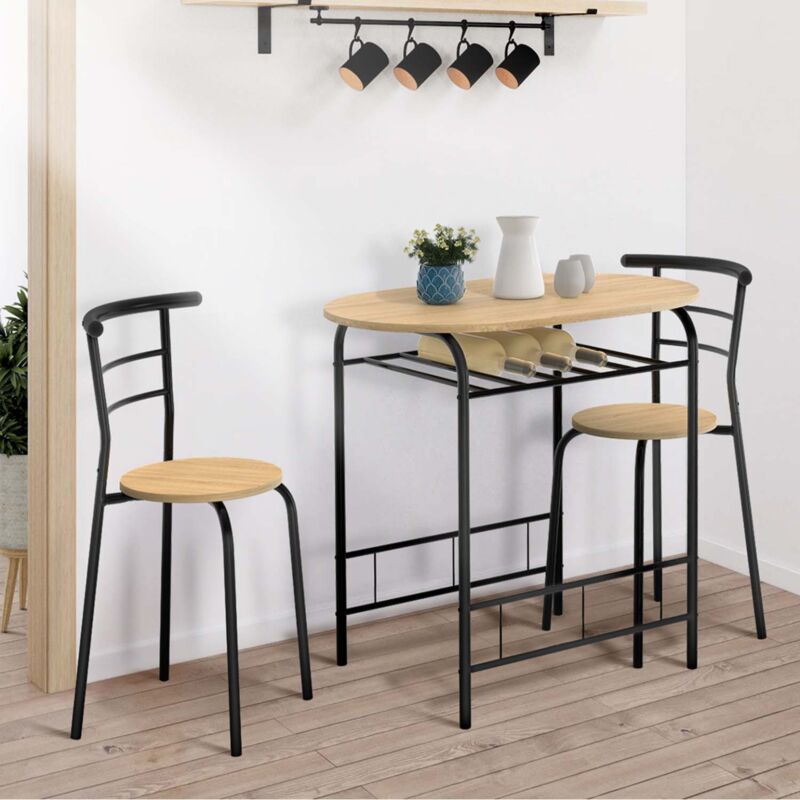 immagine 0 del prodotto conjunto lyneth mesa 2 personas estructura met lica 2 sillas