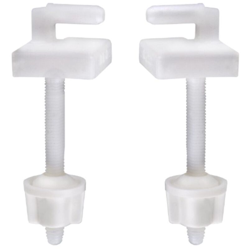 foto del prodotto conmetall 2 pezzi coppia di cerniere di fissaggio per sedile wc con supporto colore trasparente