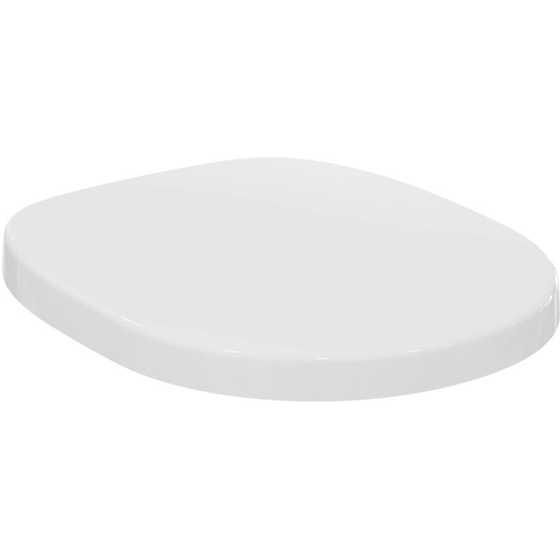 foto del prodotto connect sedile per wc, design avvolgente, tondo, funzione di rilascio rapido per una facile pulizia, uv resistente, duroplast robusto, bianco ideal