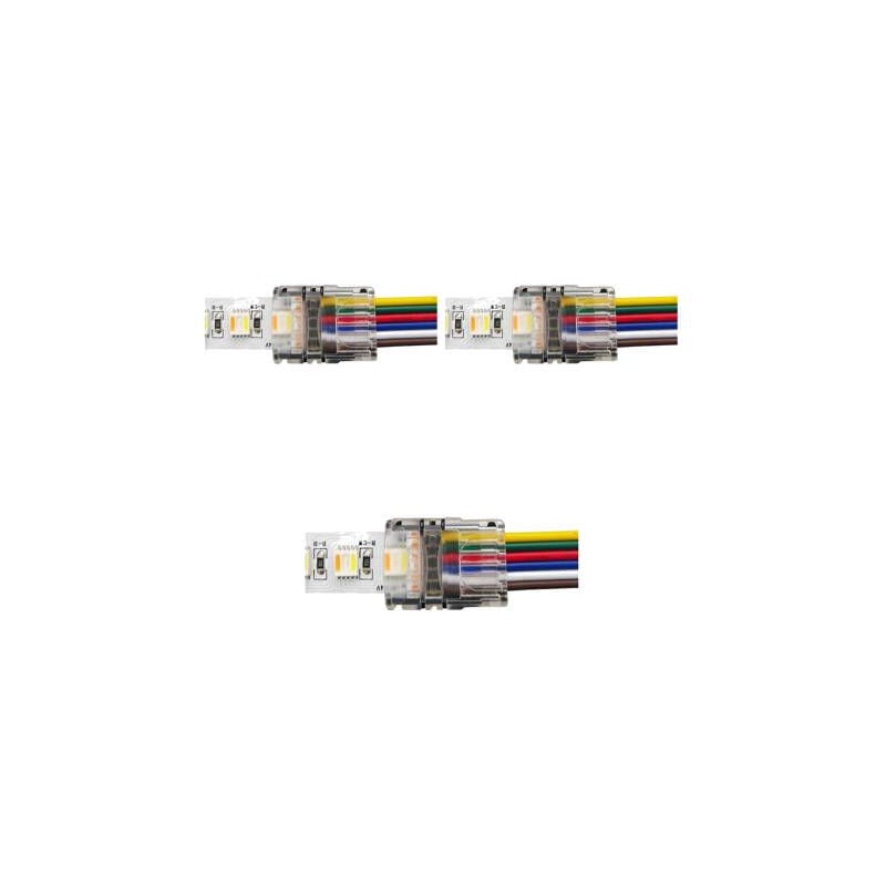 foto del prodotto connettore 12mm rgb cct led nastro a filo lot de 3