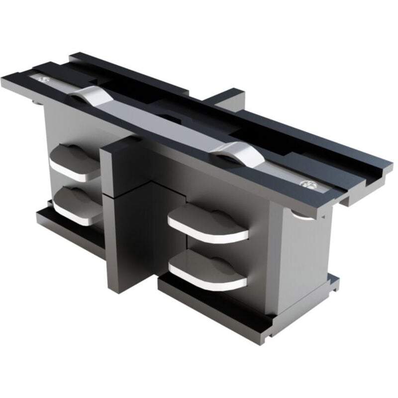 foto del prodotto connettore 2 binari plastica colore nero