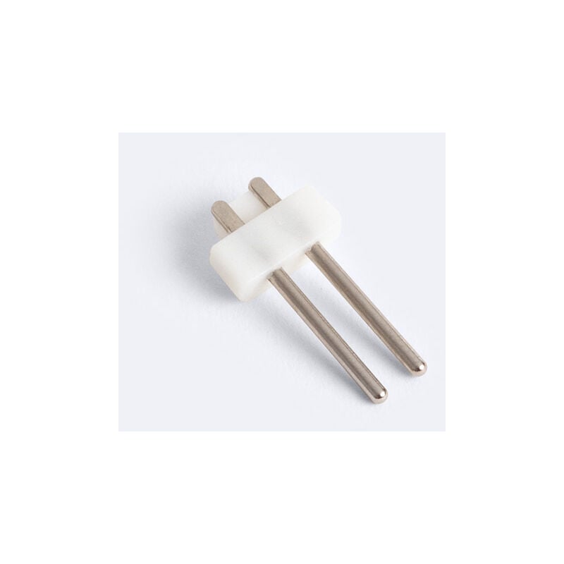foto del prodotto connettore 2 pin per striscia led senza radrizzatore 220v ac smd ip65 larga 12mm monocolore 12 mm