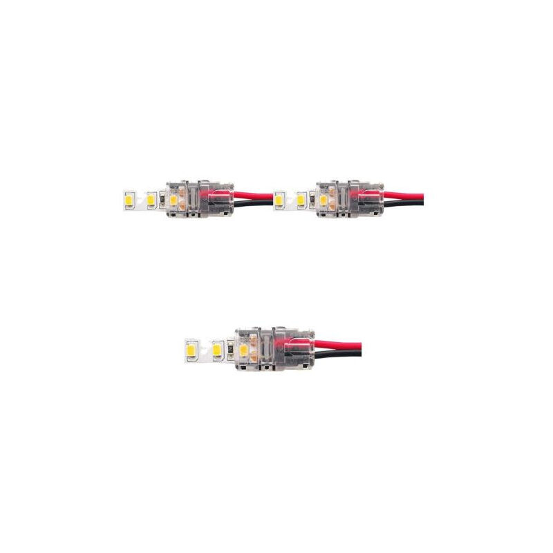 foto del prodotto connettore 8mm led nastro monocloleur a filo lot de 3