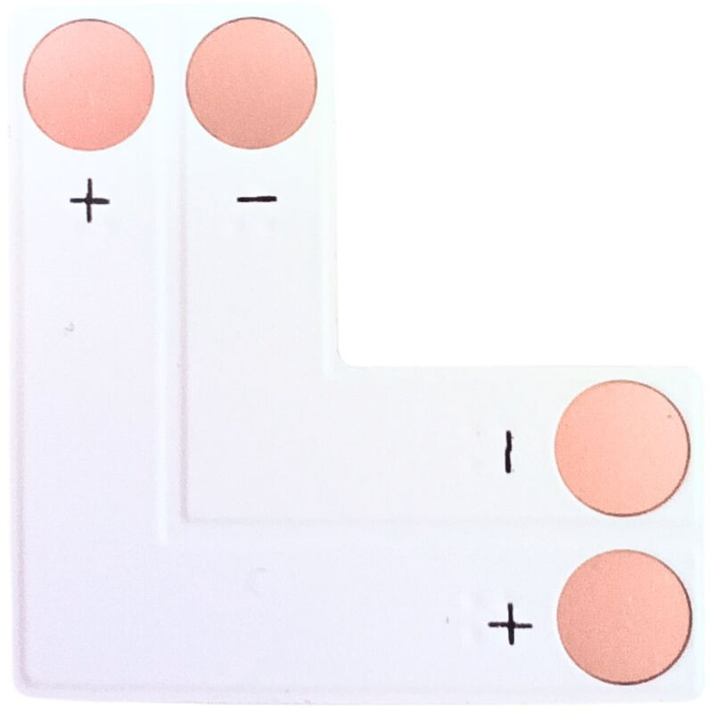 foto del prodotto connettore a l striscia led monocolore da 10 mm per angoli 