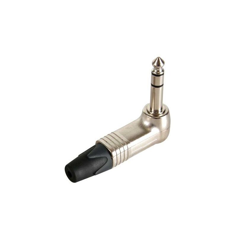 foto del prodotto connettore a spina, 3 pin maschio, 6,3 mm, 90 , nichel