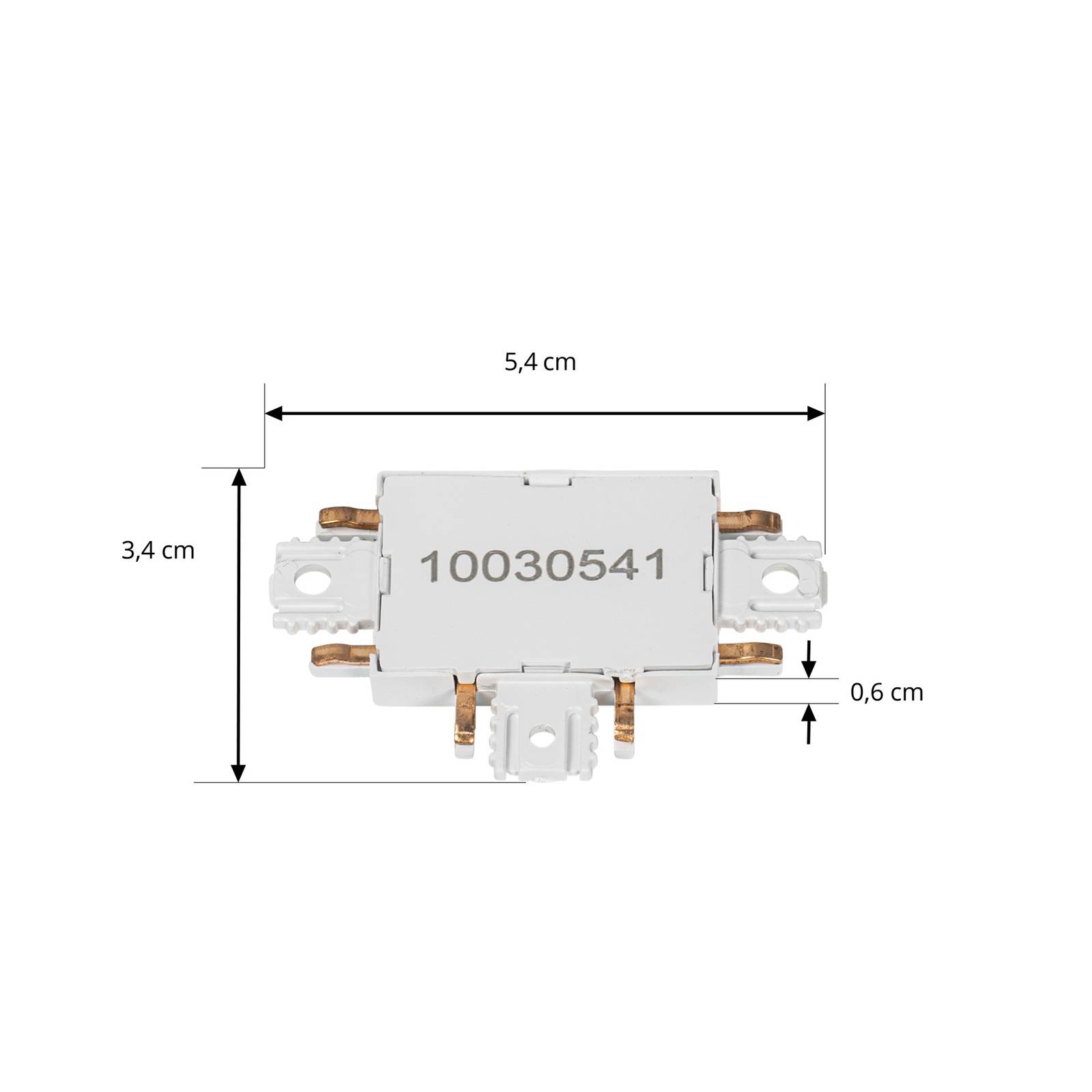 foto del prodotto connettore a t lindby lumaro, bianco, 5,4 cm, plastica