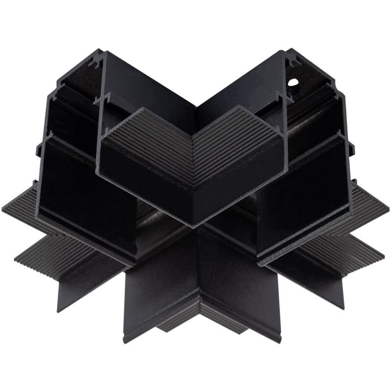 foto del prodotto connettore a x per binario magnetico da incasso 20mm nero