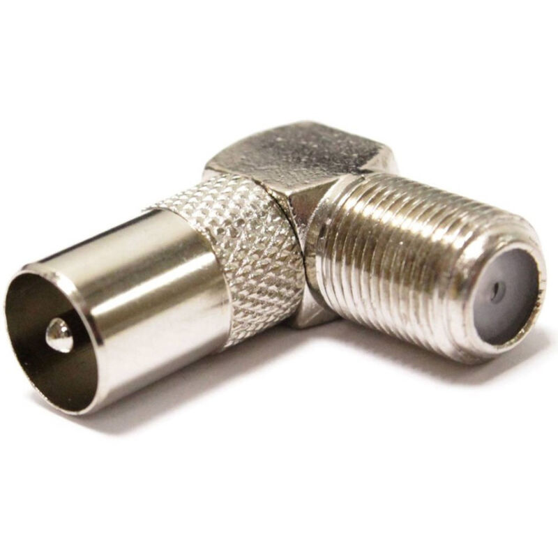foto del prodotto connettore adattatore angolo 90 maschio femmina antenna satellitare tv c 001 maxtech