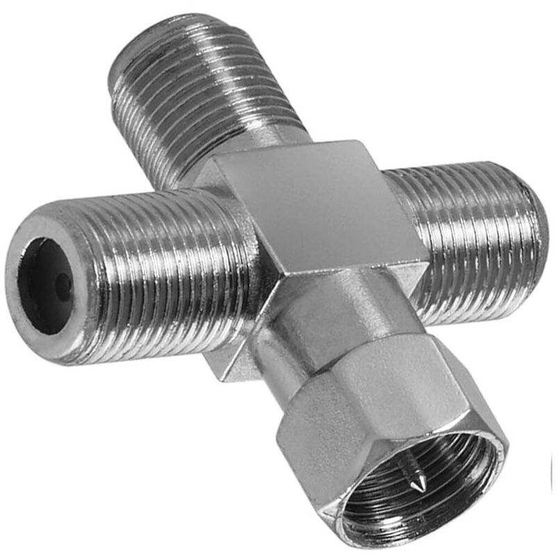 foto del prodotto connettore adattatore per cavo antenna satellitare a croce televisore c 004 maxtech