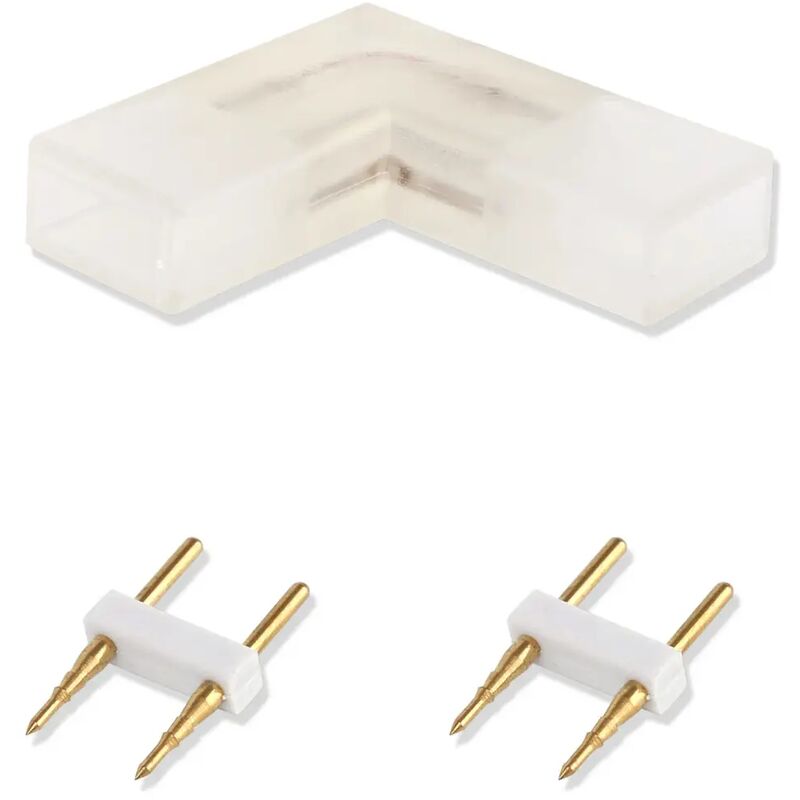 foto del prodotto connettore angolare a l curva 90 gradi per striscia led 5050