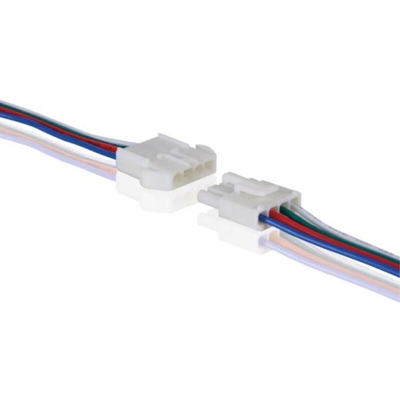 foto del prodotto connettore con cavo maschio femmina per strip led rgb
