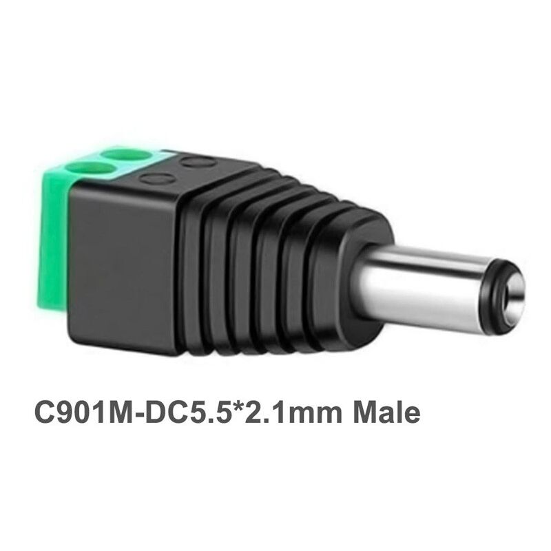 foto del prodotto connettore di alimentazione dc maschio e femmina da 2,1 x 5,5 mm maschio