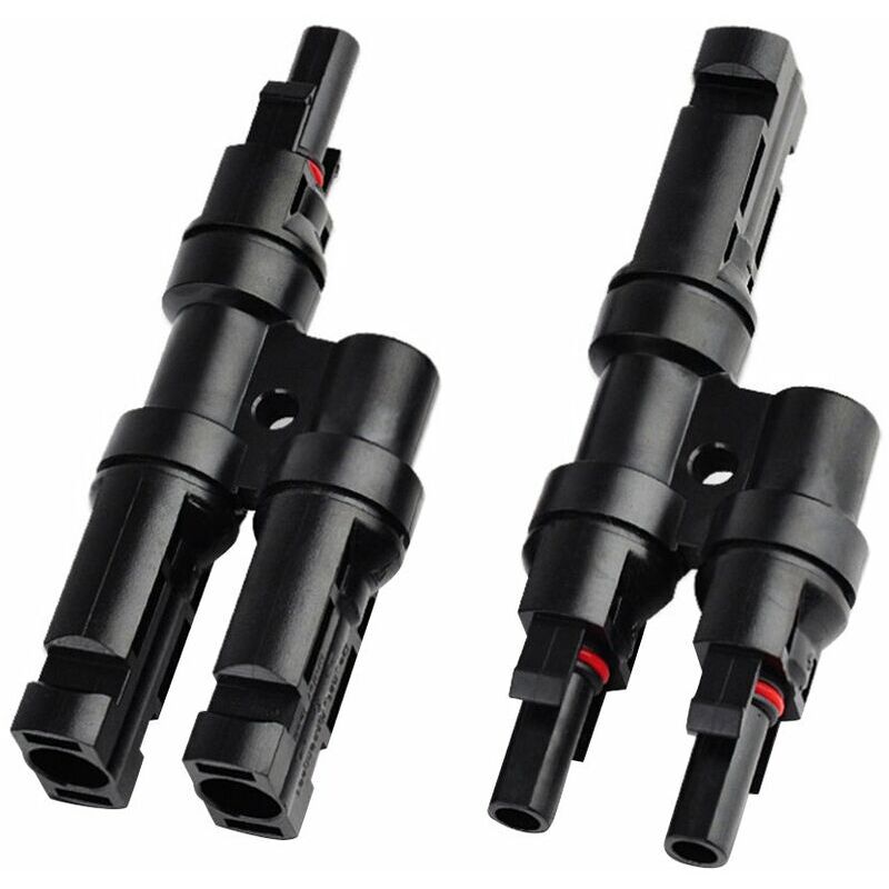 foto del prodotto connettore di derivazione mc4 per pannelli solari connessione t y per distribuzione via cavo