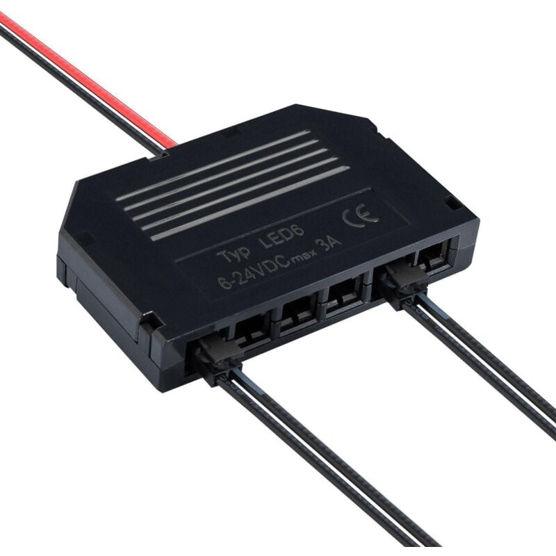 foto del prodotto connettore distributore da 6 10 uscite per strisce led monocolore 6