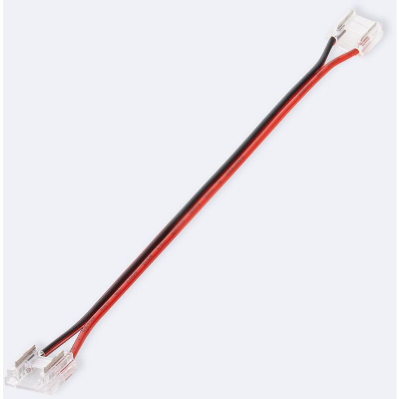 foto del prodotto connettore doppio con cavo striscia led 12 24v dc cob ip20 larga 8mm 8 mm