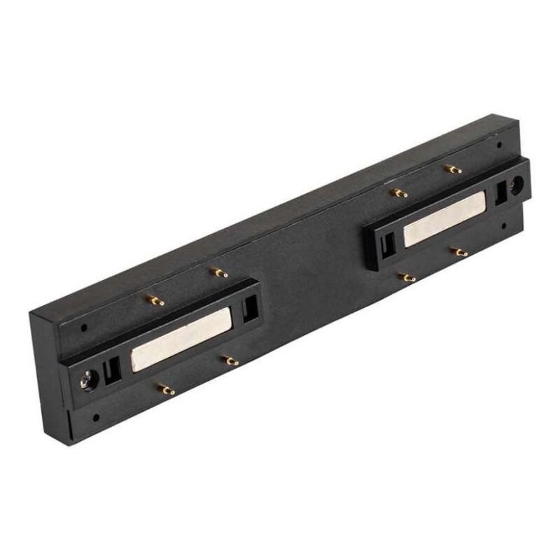 foto del prodotto connettore dritto a forma di i per binario magnetico colore nero v tac