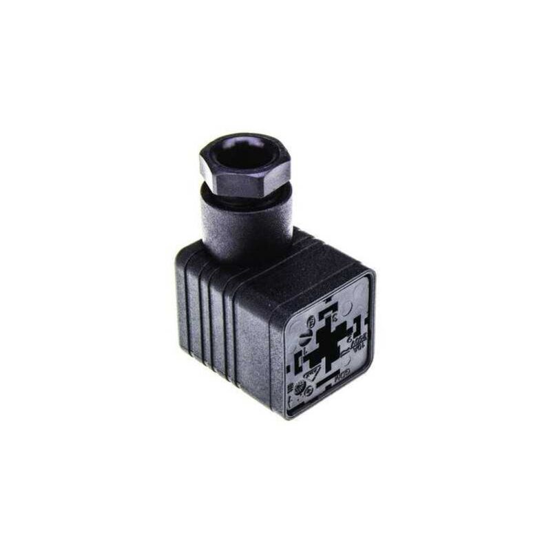 foto del prodotto connettore elettrovalvola gdm3009 nero