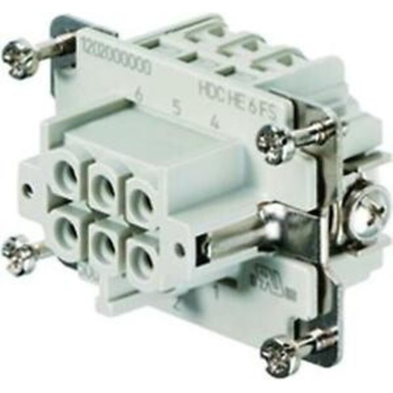 foto del prodotto connettore femmina hdc he 6 fs weidmuller cod. 1200200000 