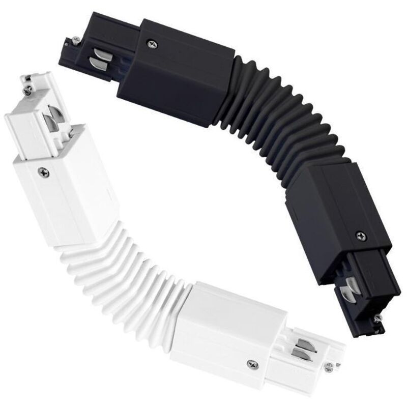 foto del prodotto connettore flessibile per binario trifase bianco