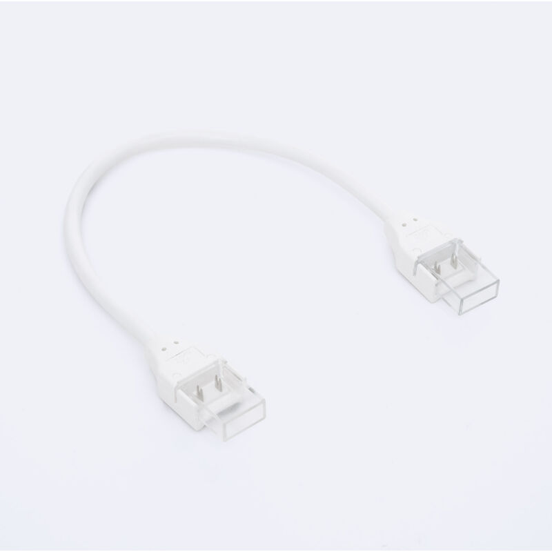 foto del prodotto connettore hippo doppio con cavo per striscia led silicone flex smd cob larga 10mm 10 mm